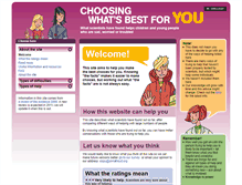 Tablet Screenshot of choosing.org.uk
